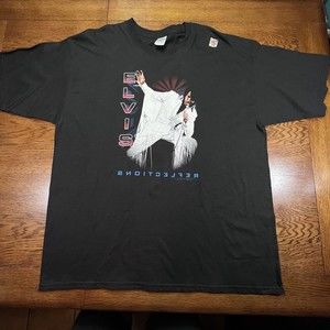 VTG Elvis Presley Reflections Double Sided T-Shirt 2002 New Sz XXL Rare